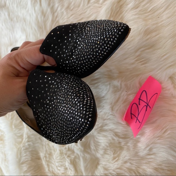 Saks 5th Avenue black kadia suede studded flats - Picture 10 of 10